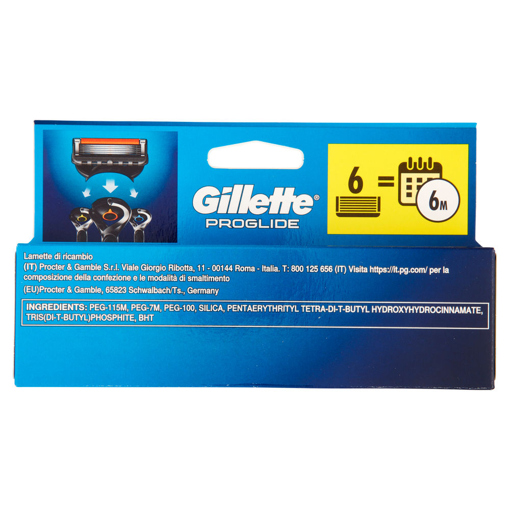 LAME DI RICAMBIO GILLETTE PROGLIDE PZ.6 - 1