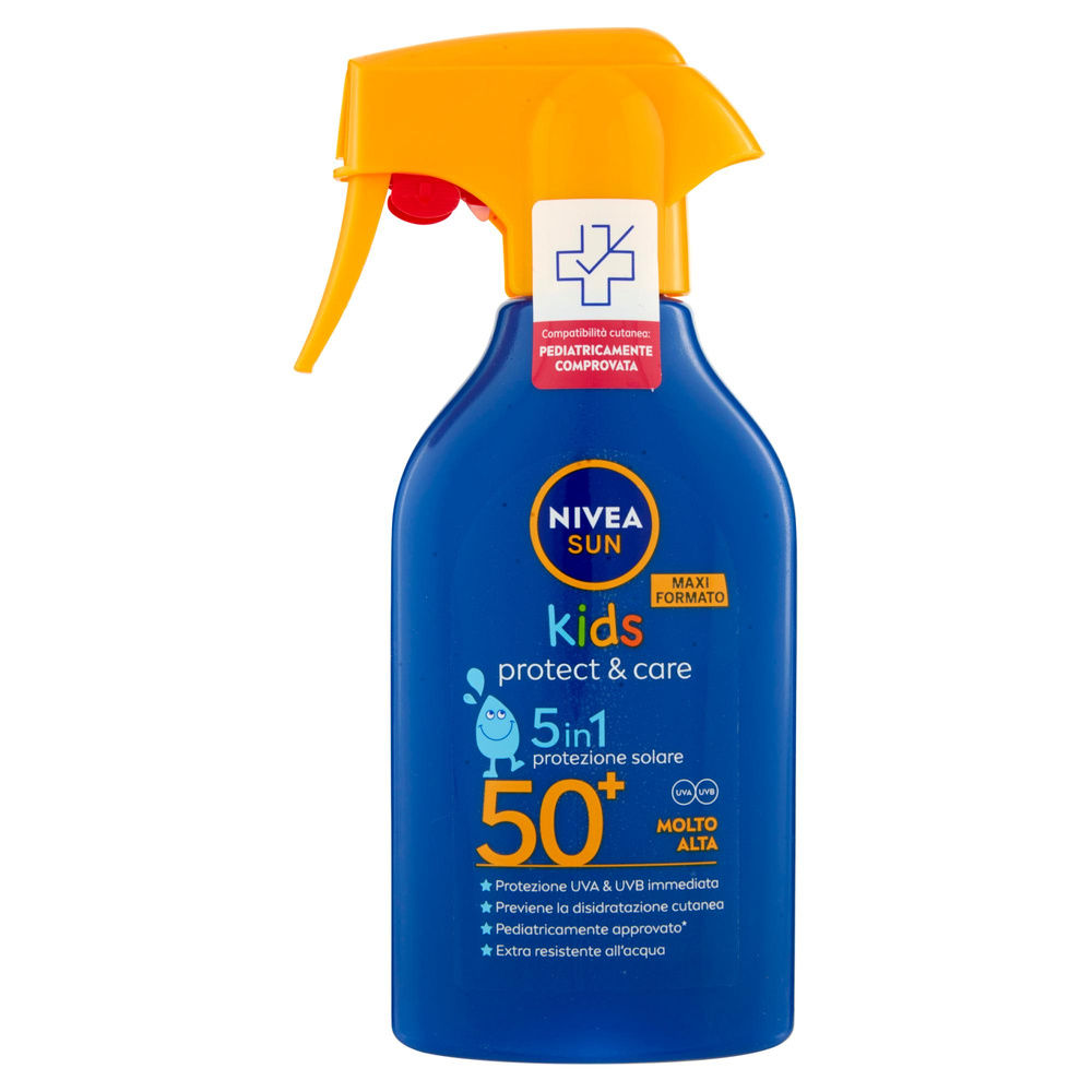 SOLARE TRIGGER NIVEA SUN KIDS PROTECT & CARE FP50+ ML 270 - 5