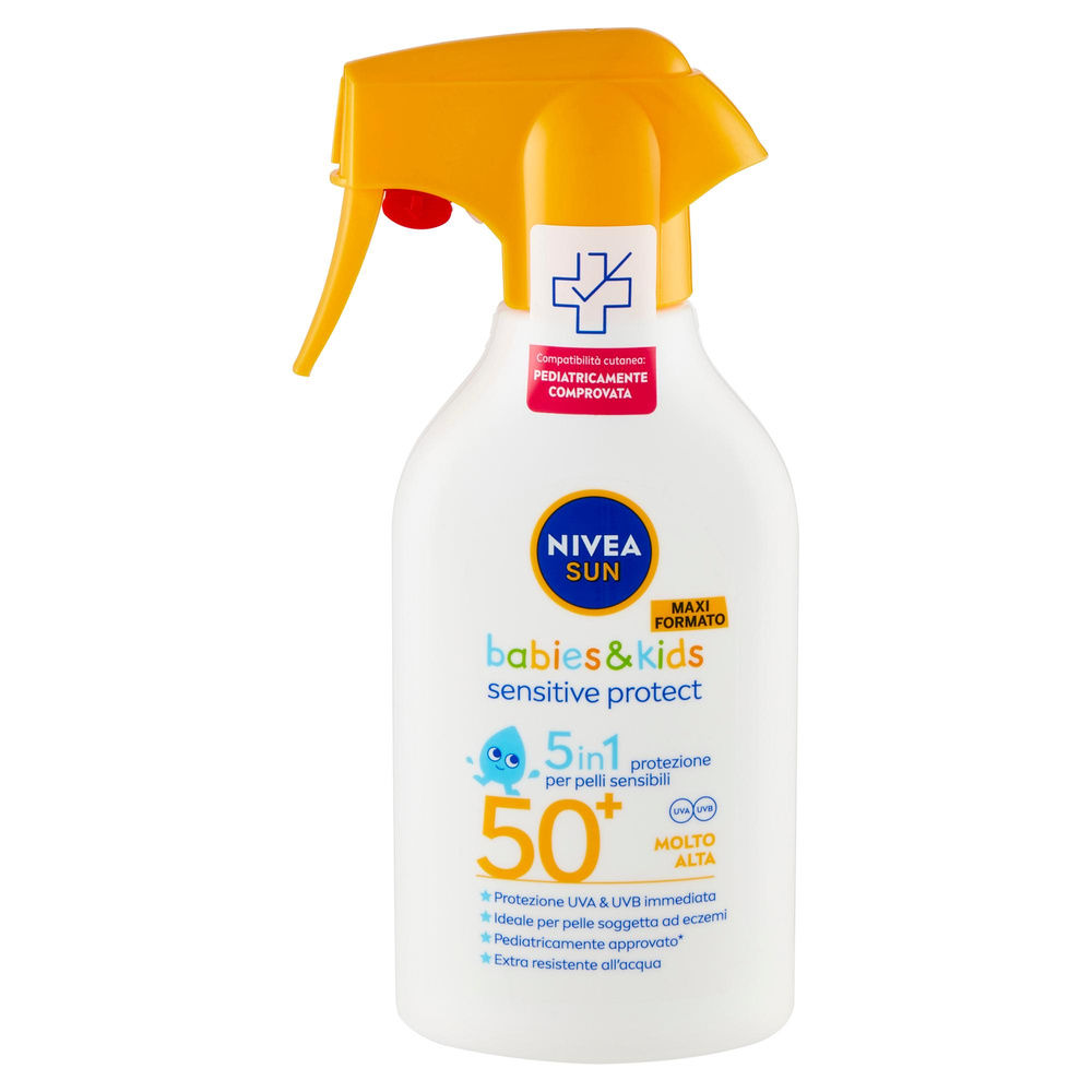 SOLARE TRIGGER NIVEA SUN KIDS SENSITIVE PROTECT FP50+ ML 270 - 5