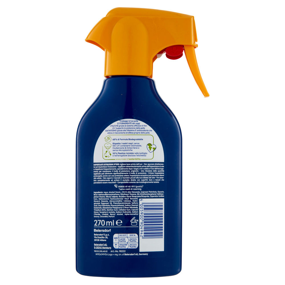 SOLARE TRIGGER NIVEA SUN PROTECT & HYDRATE FP50+ ML 270 - 1