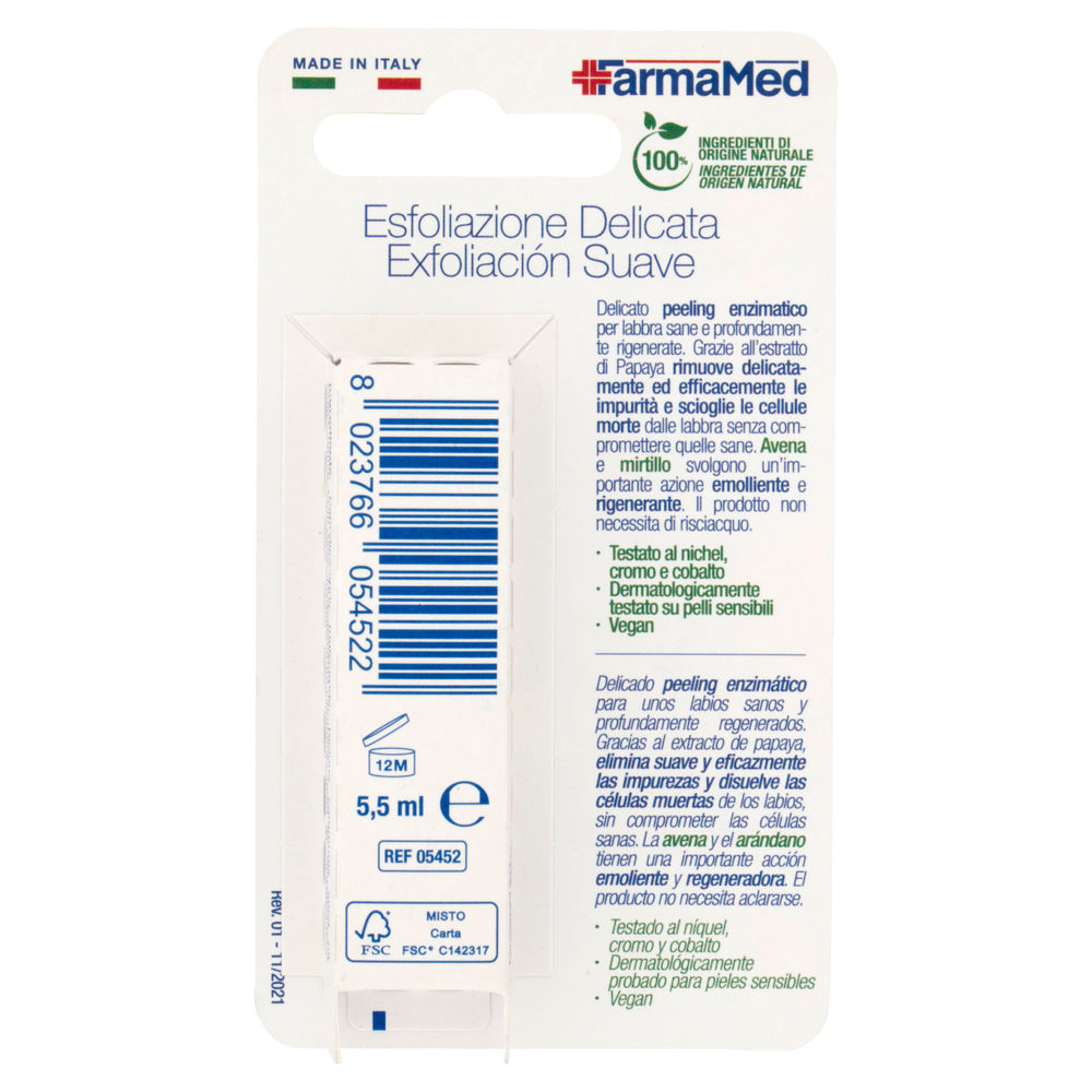BALSAMO LABBRA ESFOLIAZIONE DELICATA FARMAMED PZ.1 - 1