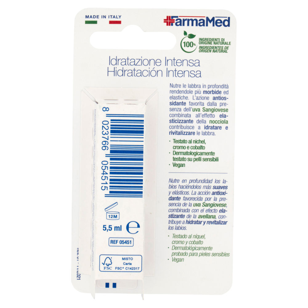 BALSAMO LABBRA IDRATAZIONE INTENSA FARMAMED PZ.1 - 1
