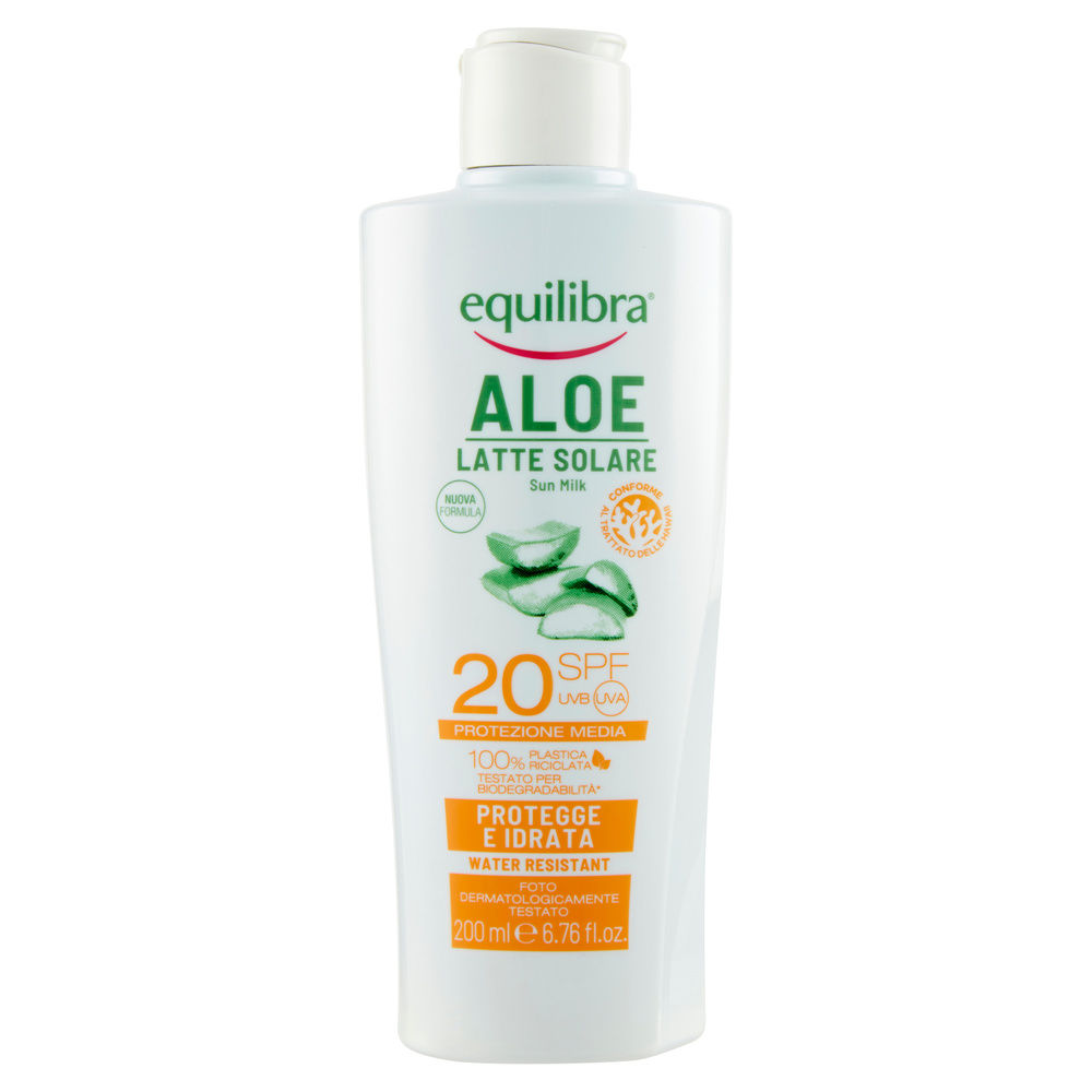 LATTE SOLARE EQUILIBRA ALOE SPF20 ML 200 - 0