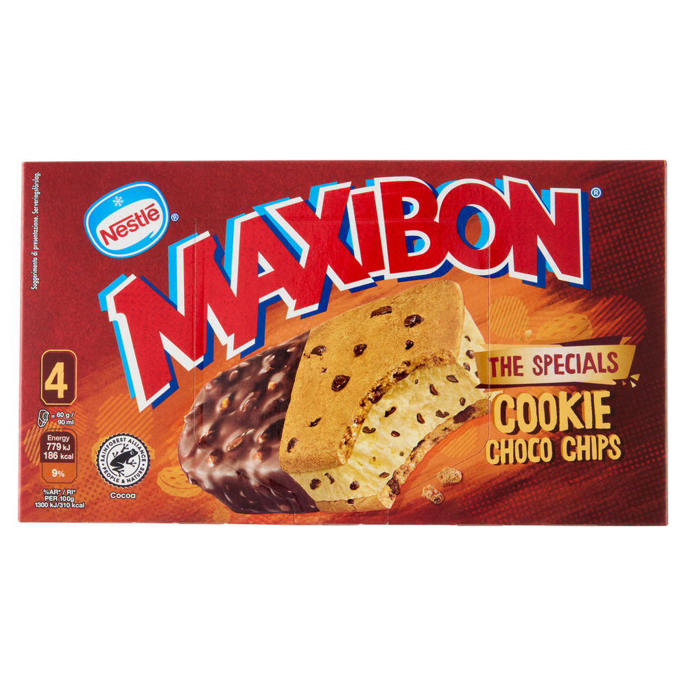 MAXIBON COOKIE CHOCO CHIPS X4 G 240 - 0