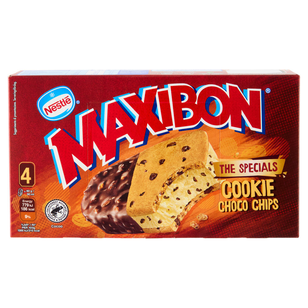 MAXIBON COOKIE CHOCO CHIPS X4 G 240 - 2