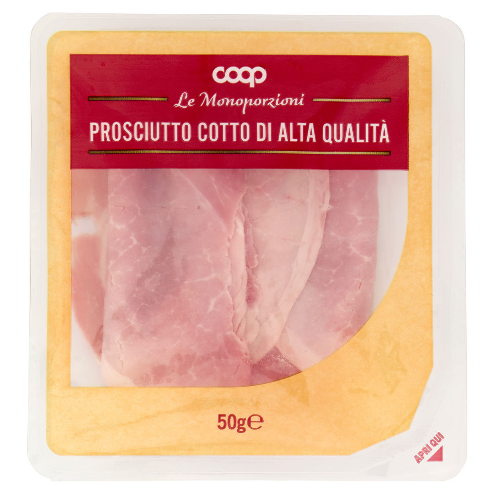 PROSCIUTTO COTTO ALTA QUALITA' COOP MONOPORZIONE G 50 - 0