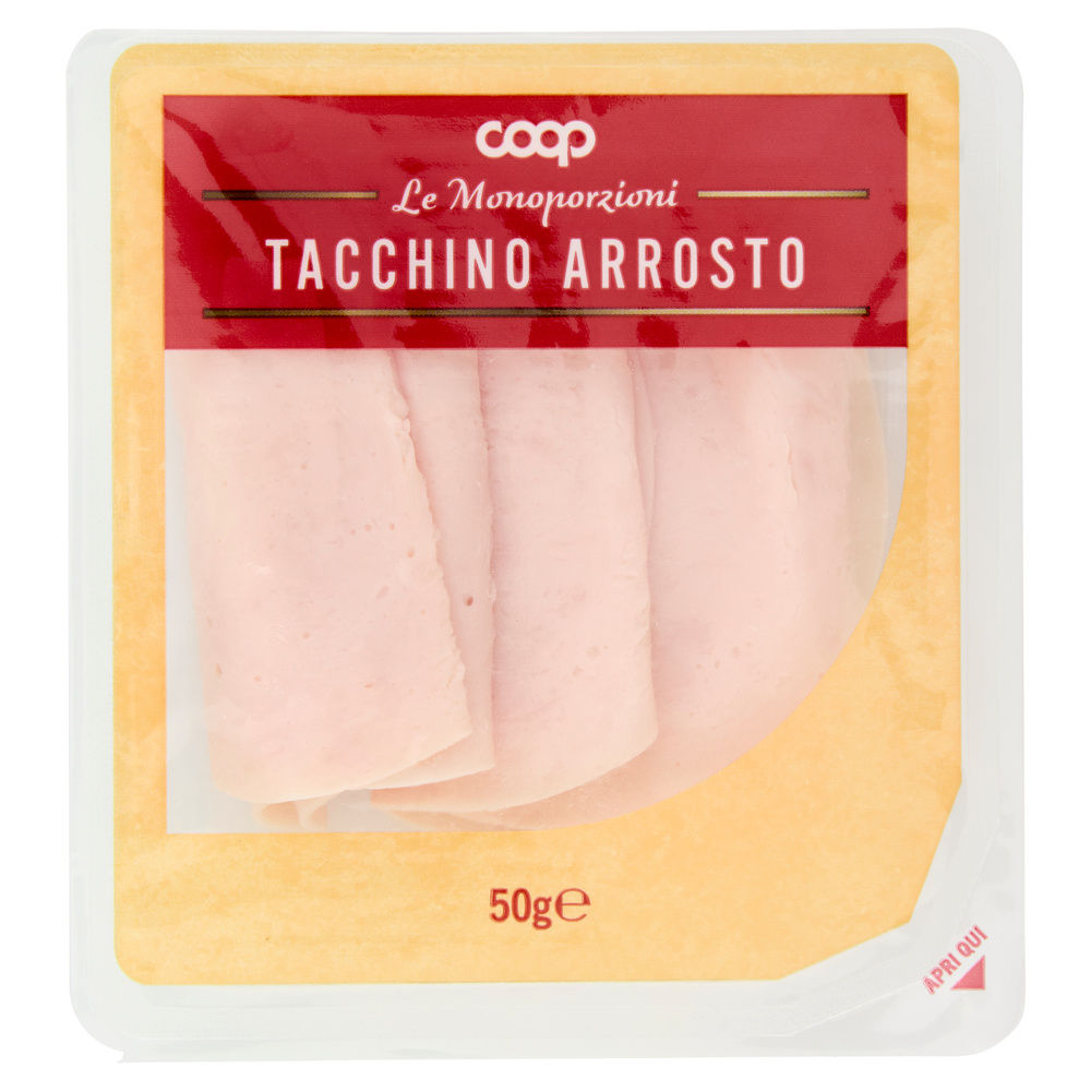 Tacchino arrosto coop monoporzione g 50