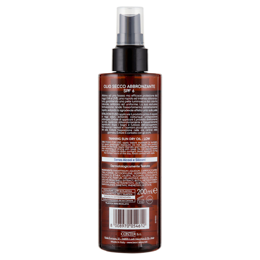 OLIO SECCO ABBRONZANTE LEOCREMA SPF6 ML 200 - 1
