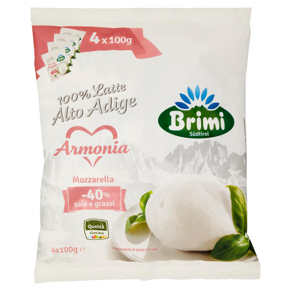 BRIMI MOZZARELLA ARMONIA PALLA 4X100GR - 0