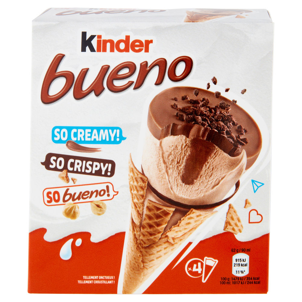 KINDER BUENO ICE CREAM CONE CLASSIC FERRERO X4 G 248 - 5