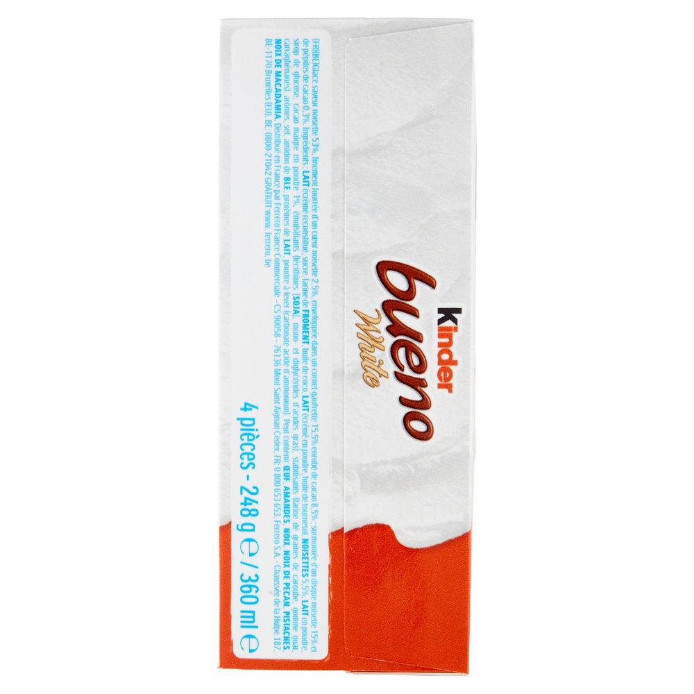 KINDER BUENO ICE CREAM CONE WHITE X4 G 248 - 7