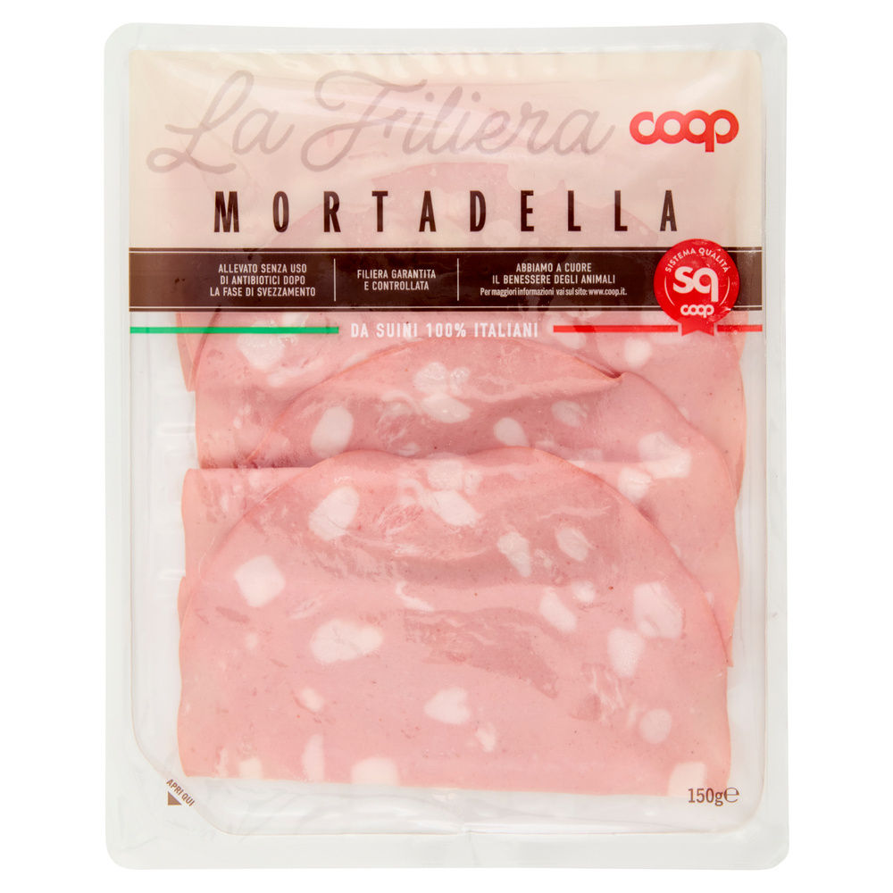 MORTADELLA DA SUINI ALL. S/ANTIB. DOPO SVEZZ. COOP AFF. VH G 150 - 2