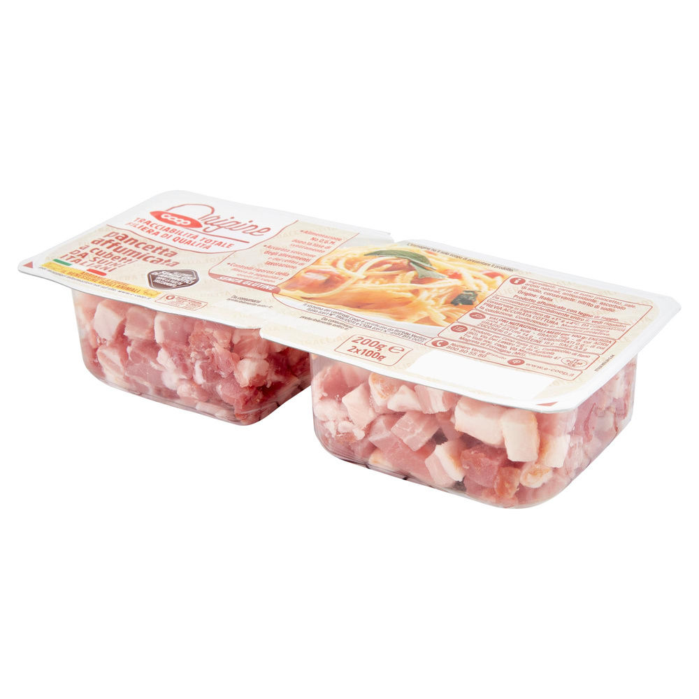 PANCETTA AFFUM.CUBETTI DA SUINI ALL.S/ANTIB. DOPO SVEZZ COOP PZ 2 G 200 - 7
