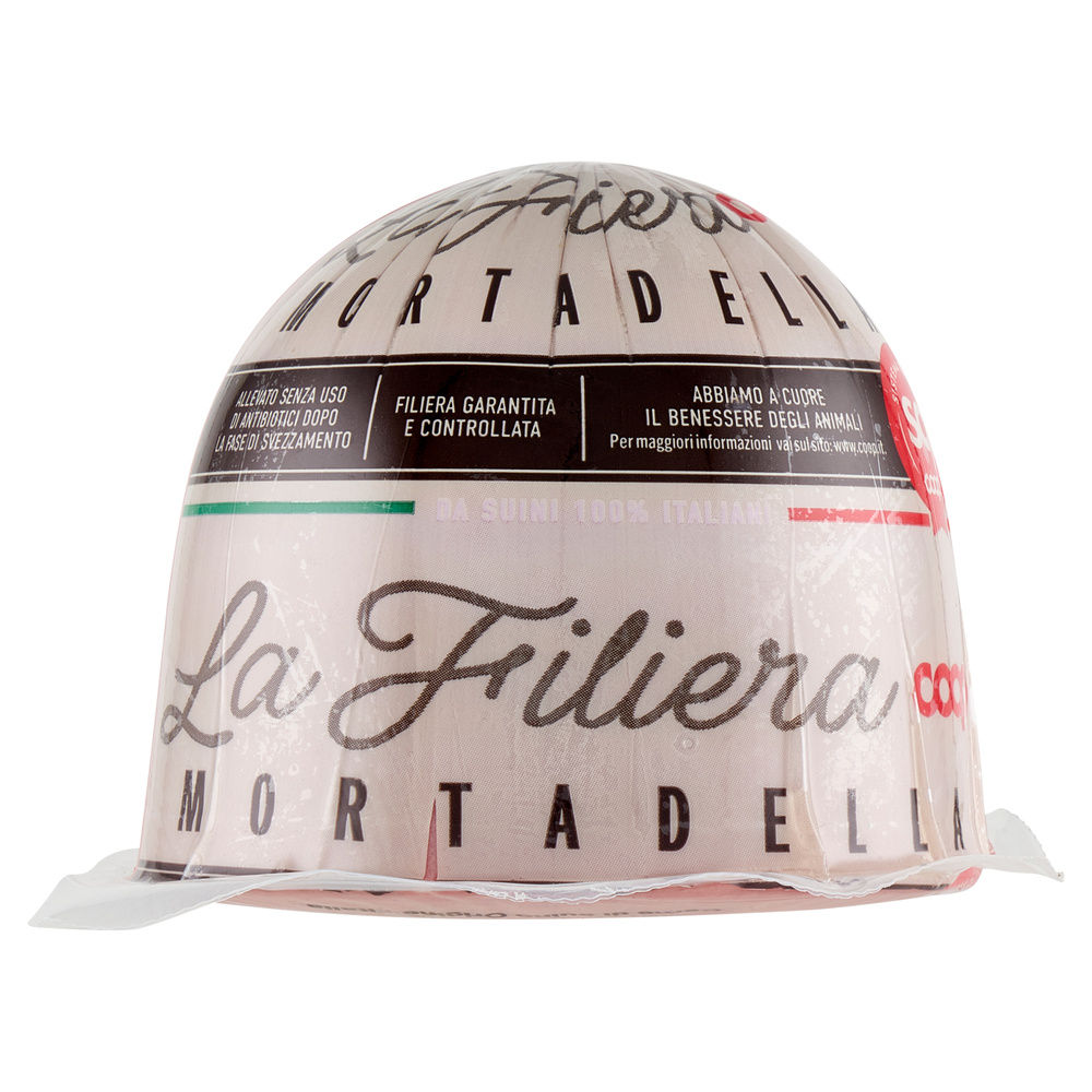 Mortadella da suini all. s/antib. dopo svezz. coop trancio g 500