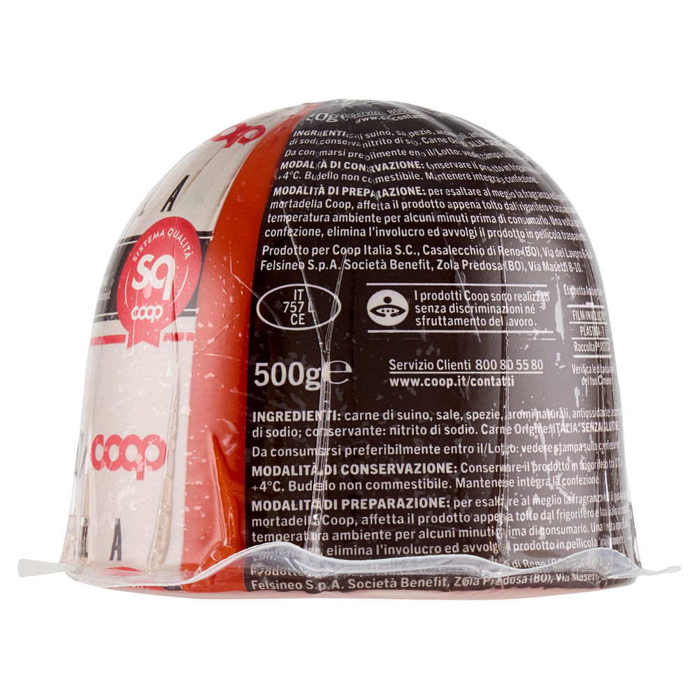 MORTADELLA DA SUINI ALL. S/ANTIB. DOPO SVEZZ. COOP TRANCIO G 500 - 5