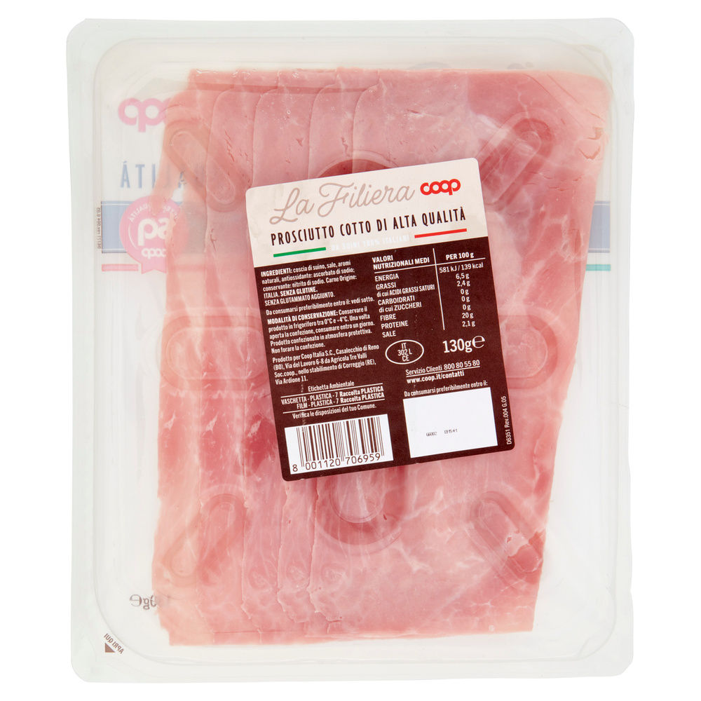 PROSCIUTTO COTTO NAZ A.Q. SUINI ALL.S/ANTI. DOPO SVEZZ COOP AFF. G 130 - 1