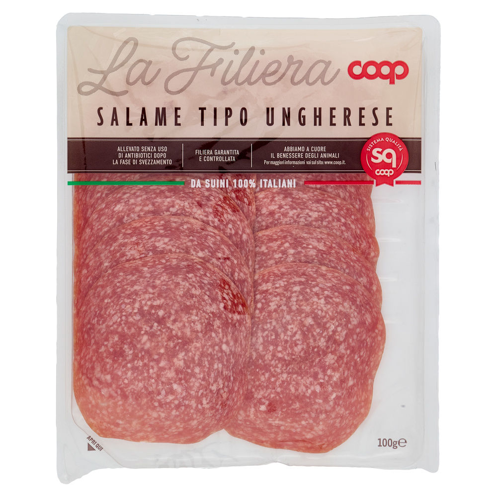 SALAME UNGHERESE DA SUINI ALL. S/ANT. DOPO SVEZZ ORIGINE COOP AFF.G 100 - 3