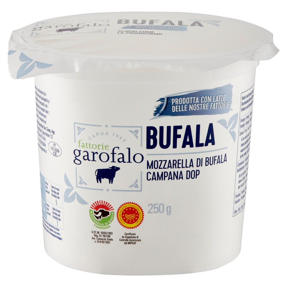 MOZZARELLA BUFALA CAMPANA DOP FATTORIE GAROFALO G250 - 4