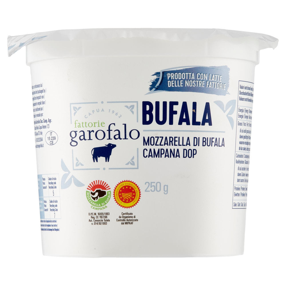 MOZZARELLA BUFALA CAMPANA DOP FATTORIE GAROFALO G250 - 7