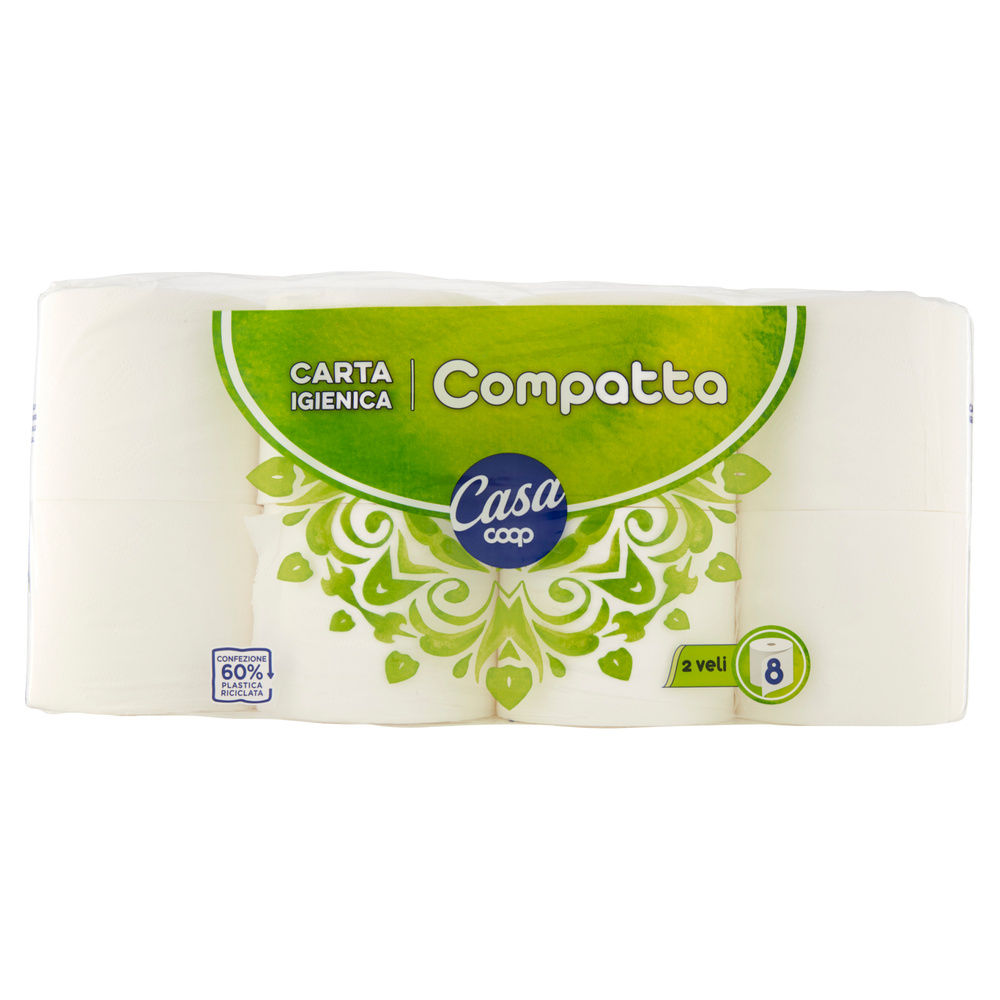 CARTA IGIENICA COOP CASA COMPATTA FSC 2VELI 352STRAPPI PZ 8 - 4