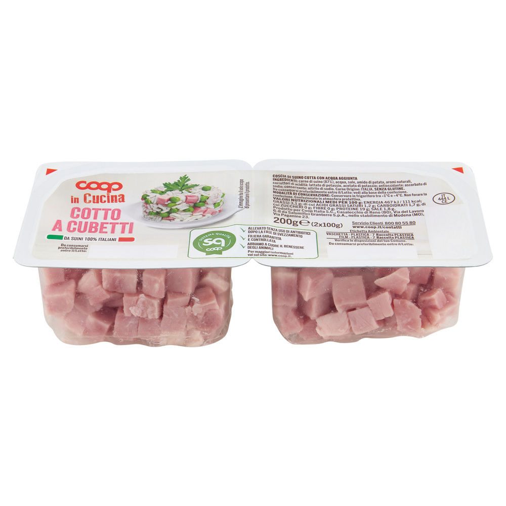 PROSCIUTTO COTTO NAZ.CUBET.  SUINI ALL. S/ANTIB. DOPO SVEZZ COOP G 200 - 3