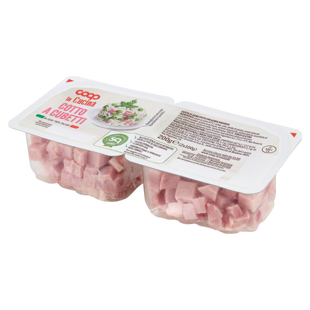 PROSCIUTTO COTTO NAZ.CUBET.  SUINI ALL. S/ANTIB. DOPO SVEZZ COOP G 200 - 8