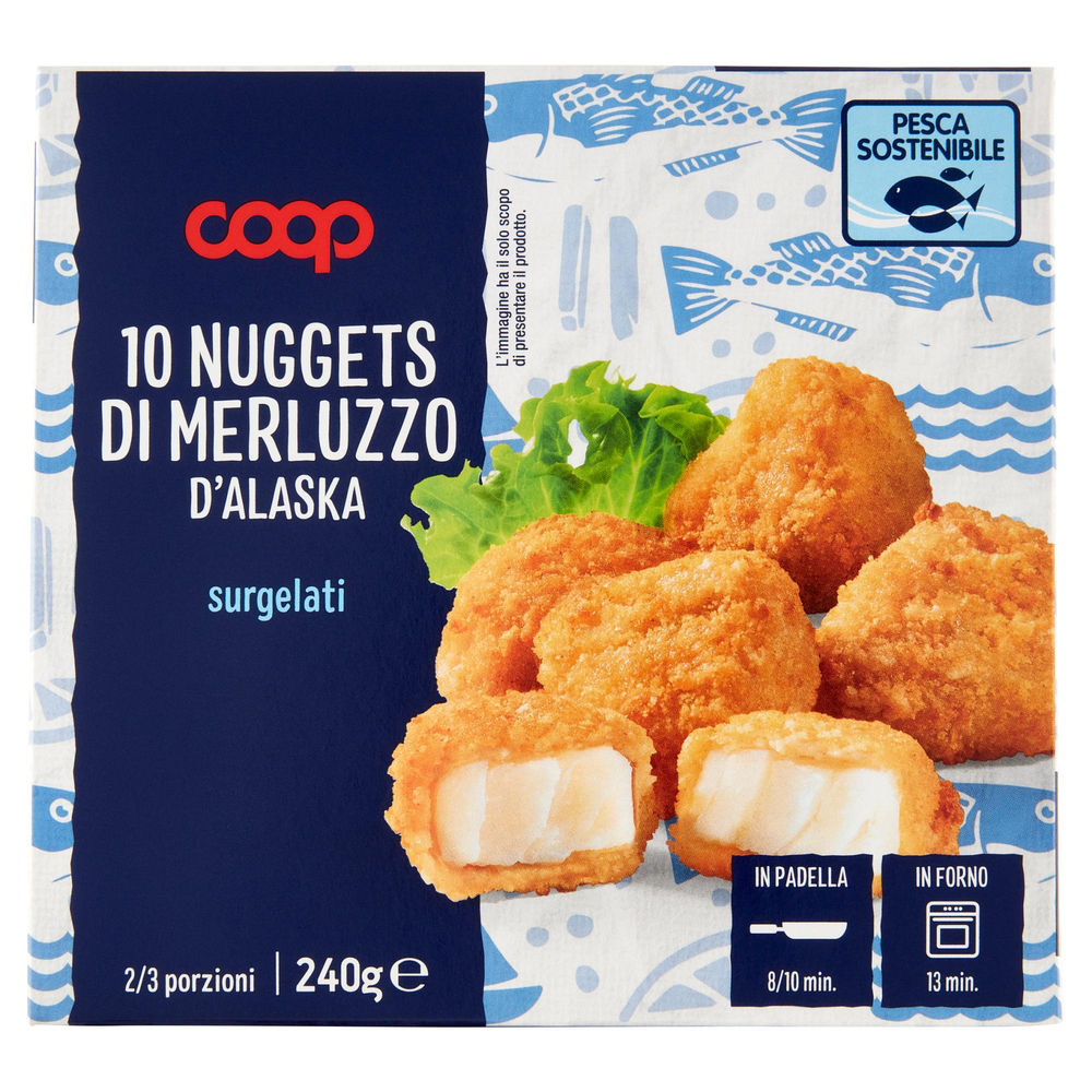 NUGGETS DI MERLUZZO D'ALASKA COOP ASTUCCIO G 240 - 0