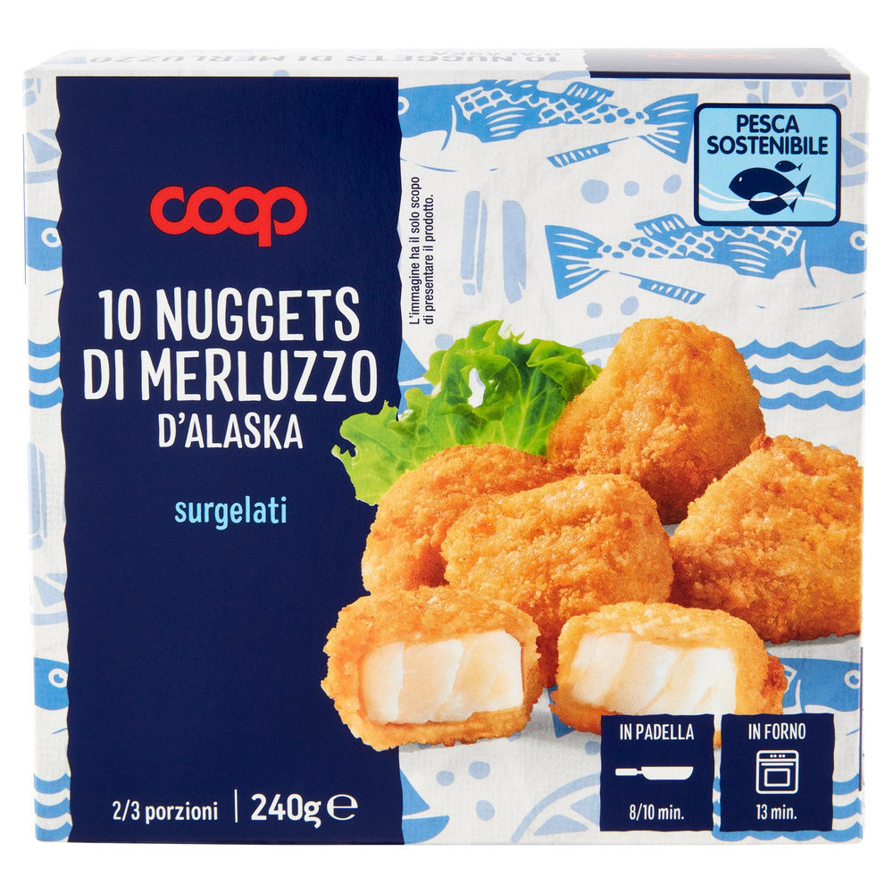 NUGGETS DI MERLUZZO D'ALASKA COOP ASTUCCIO G 240 - 6