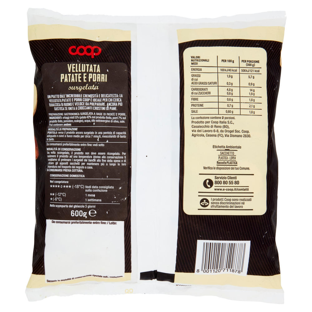 VELLUTATA PORRI E PATATE COOP SURG. G 600 - 1