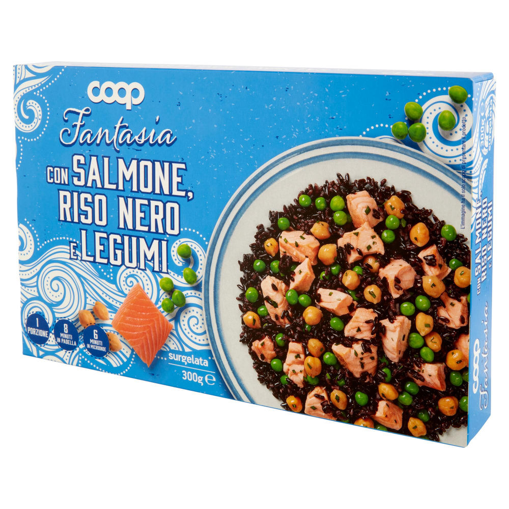 FANTASIA CON SALMONE, RISO NERO E LEGUMI SURG. COOP G 300 - 6