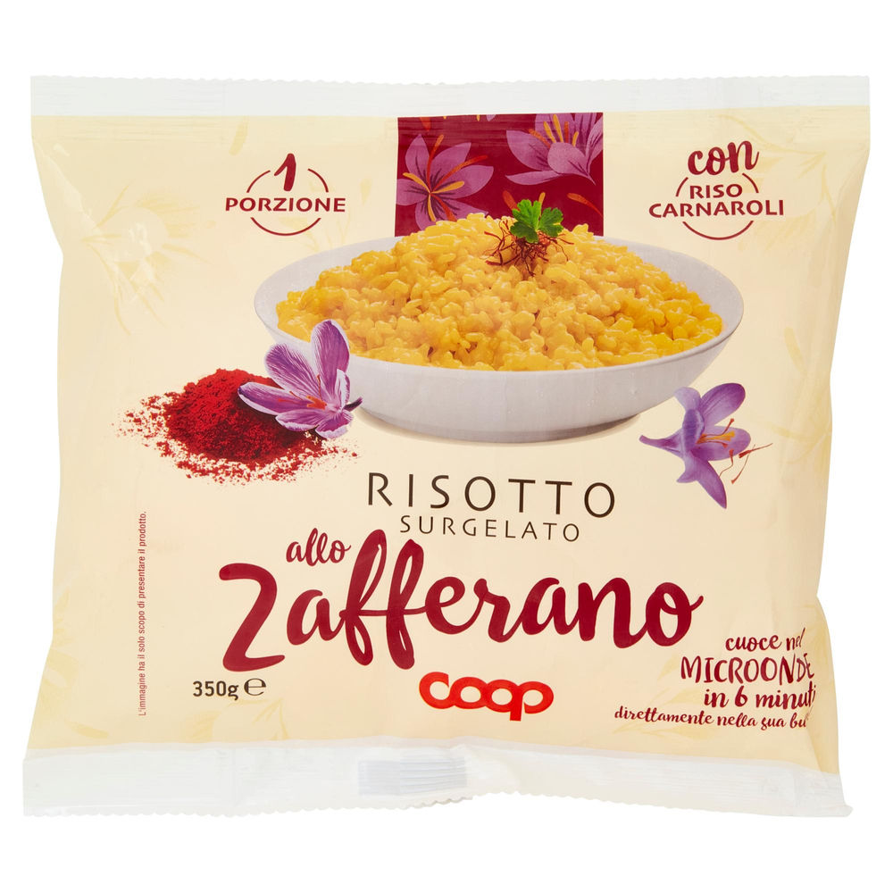 RISOTTO ALLO ZAFFERANO MONOPORZIONE COOP BUSTA SURG. G 350 - 0