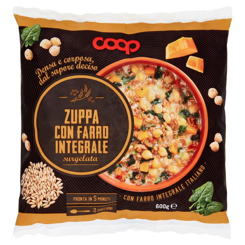 ZUPPA CON FARRO INTEGRALE COOP SURGELATA G 600 - 0