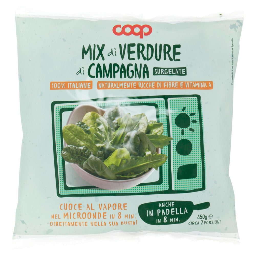 MIX DI VERDURE DI CAMPAGNA MICRONDABILI COOP BUSTA G 450 - 5