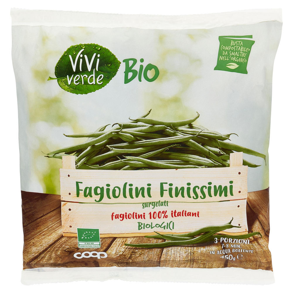 FAGIOLINI FINISSIMI BIO VIVIVERDE COOP BUSTA G 450 - 5
