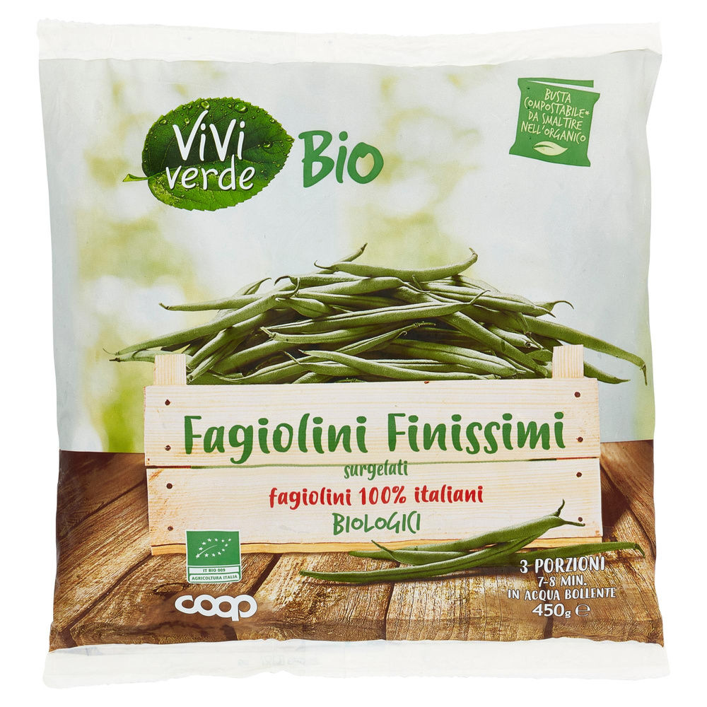 FAGIOLINI FINISSIMI BIO VIVIVERDE COOP BUSTA G 450 - 7
