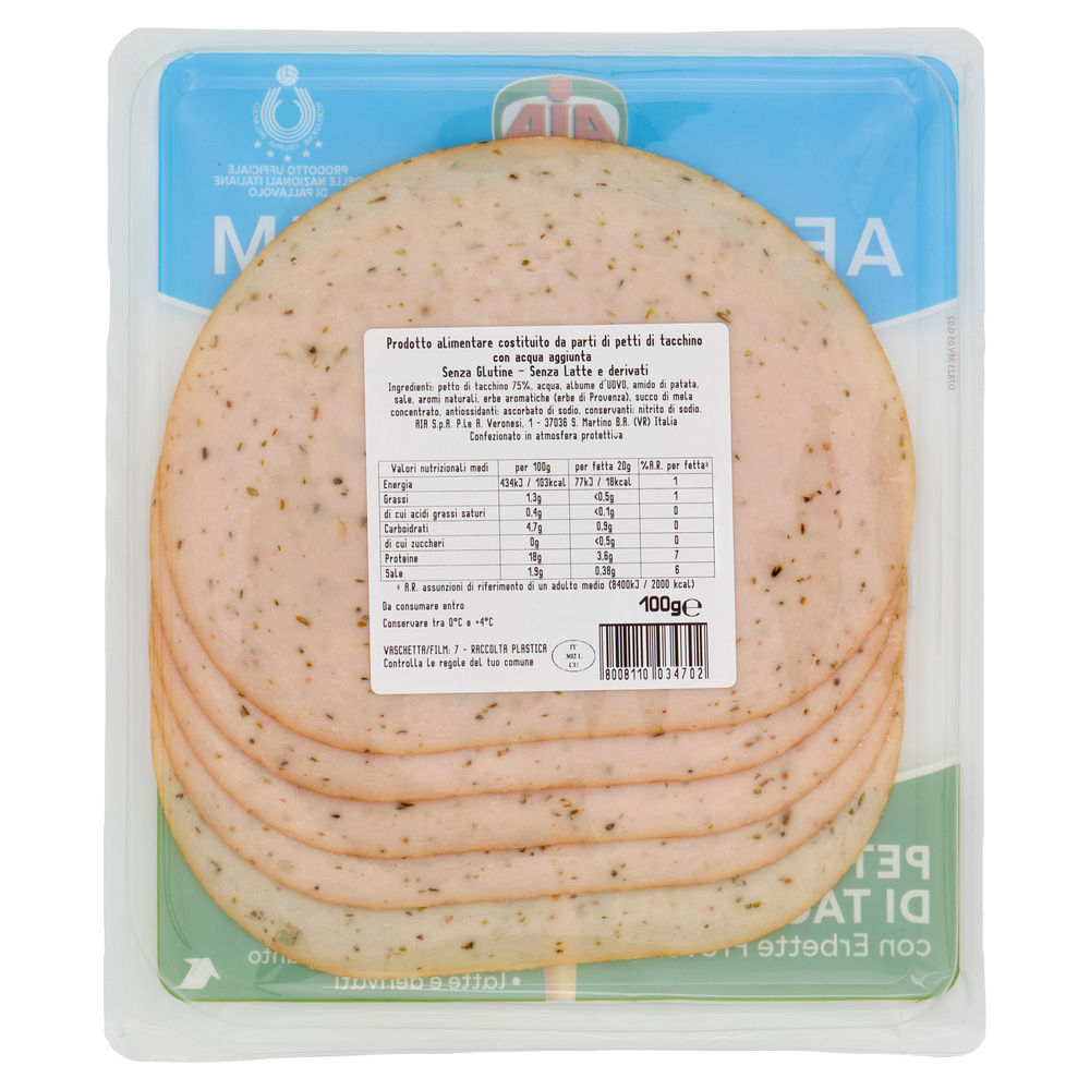 FIOR DI MEDITERRANEO PETTO DI TACCHINO CON ERBETTE PROVENZALI AEQUILIIBRUM G 100 - 1