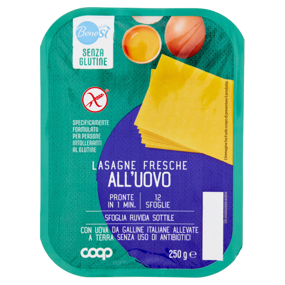 PASTA PER LASAGNE SENZA GLUTINE BENE SÌ COOP G 250 - 3