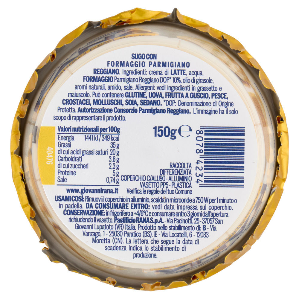 SUGO FRESCO AL PARMIGIANO REGGIANO RANA G 150 - 2