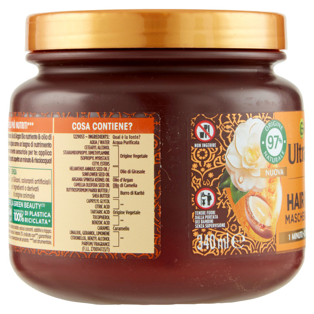 MASCHERA PER CAPELLI GARNIER ULTRADOLCE HAIR REMEDY MERAVIGLIOSA ML 340 - 4