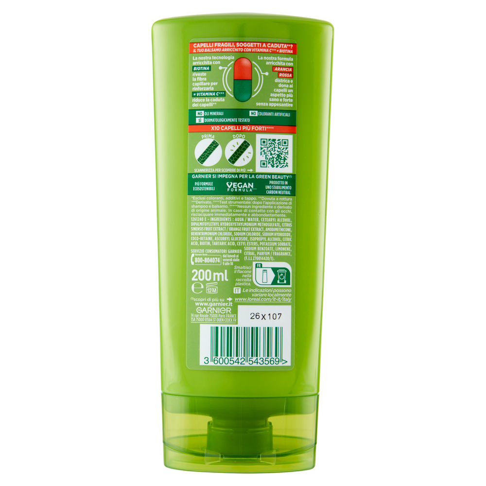 BALSAMO GARNIER FRUCTIS VITAMINE&FORZA ML 200 - 1