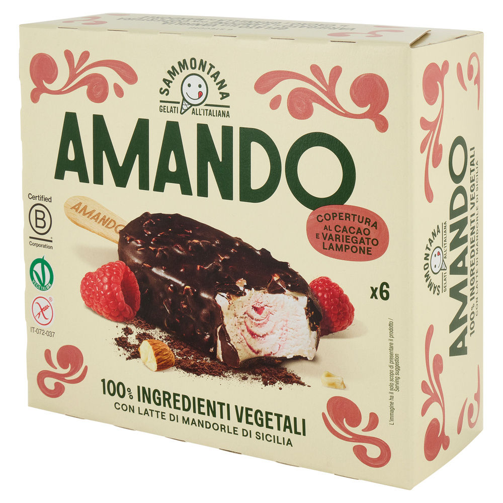 STECCO AMANDO CACAO LAMPONE SAMMONTANA X6 G 318 - 3