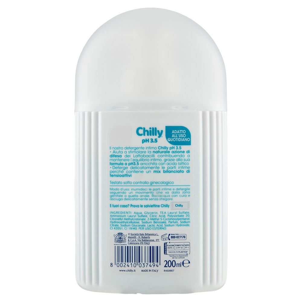 DETERGENTE INTIMO CHILLY PH 3.5 ML 200 - 1