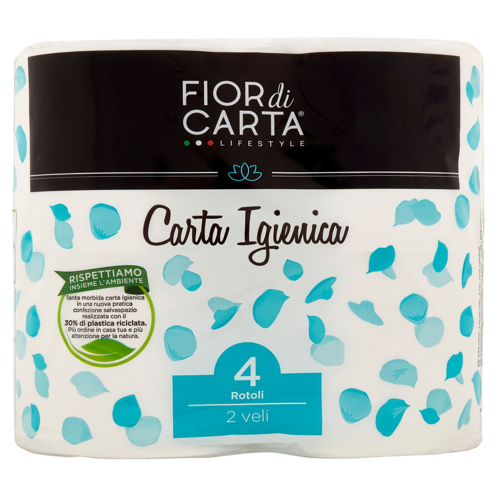 CARTA IGIENICA  FIOR DI CARTA 2 VELI 4 ROTOLI DA 600 STRAPPI PZ1 - 0