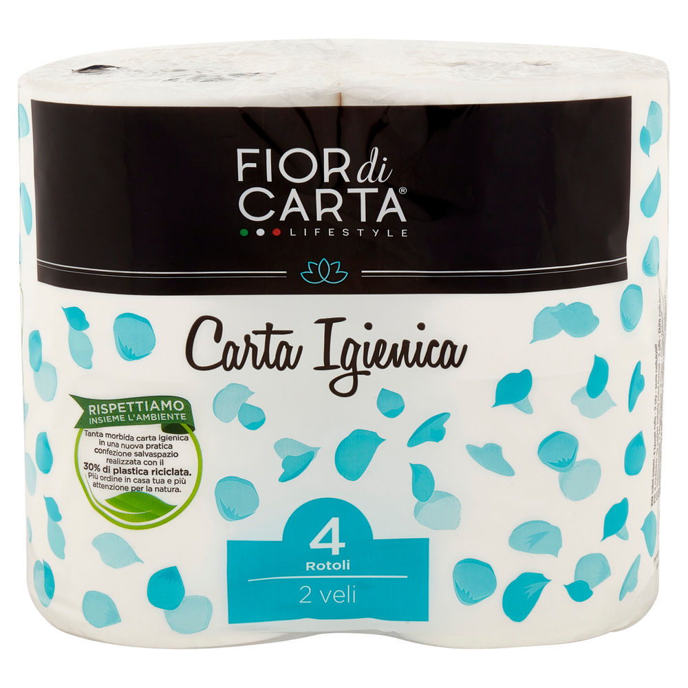 CARTA IGIENICA  FIOR DI CARTA 2 VELI 4 ROTOLI DA 600 STRAPPI PZ1 - 7