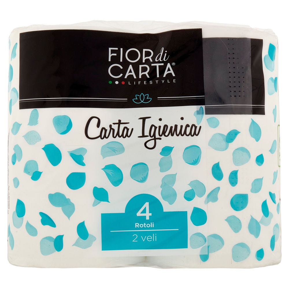 CARTA IGIENICA  FIOR DI CARTA 2 VELI 4 ROTOLI DA 600 STRAPPI PZ1 - 1