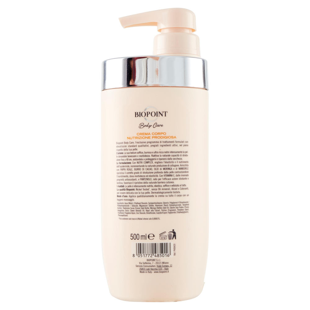 CREMA NUTRIZIONE PRODIGIOSA BIOPOINT BODY CARE ML. 500 - 2