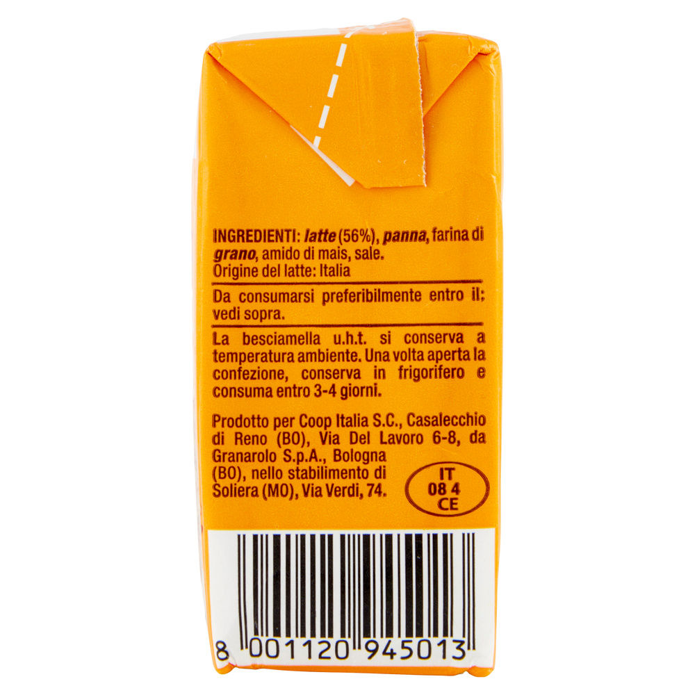 BESCIAMELLA UHT COOP CON LATTE ITALIANO BRICK 200 ML - 11