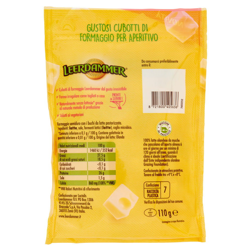 CUBOTTI DI FORMAGGIO LEERDAMMER G 110 - 1
