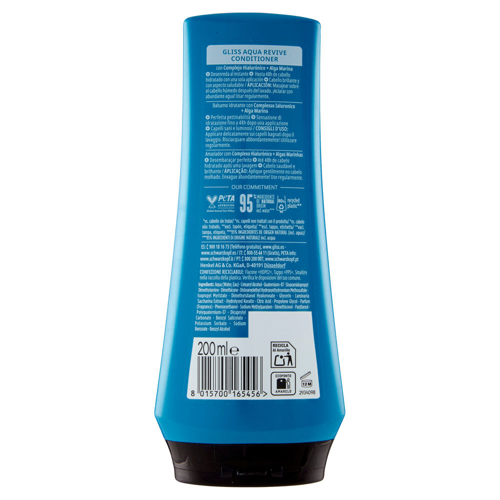 BALSAMO SCHWARZKOPF GLISS AQUA REVIVE ML 200 - 1