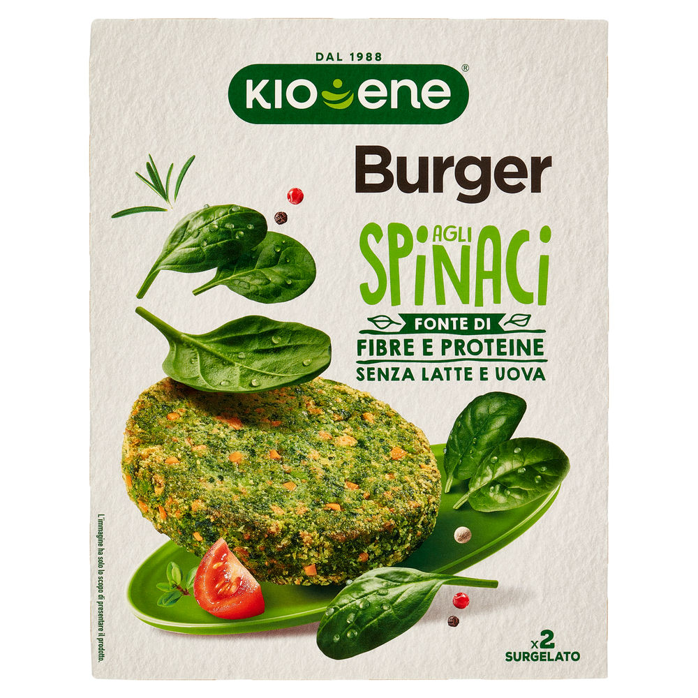 BURGER AGLI SPINACI KIOENE G 160 - 0
